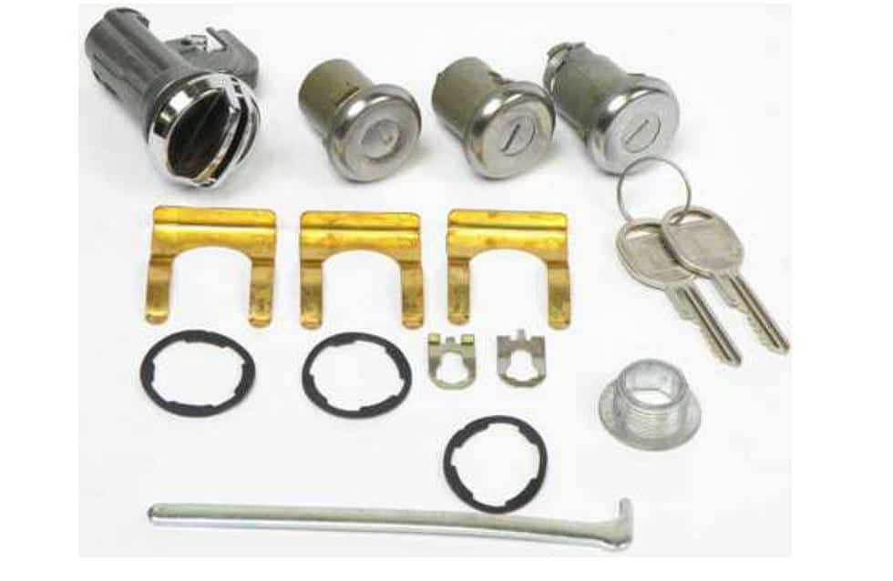 Lock Kit:  74-78 Firebird TA Door, Trunk, Glovebox